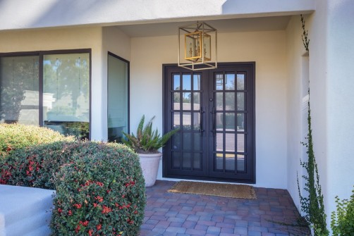 Iron Front Door & Entry Chandelier in Scottsdale, AZ